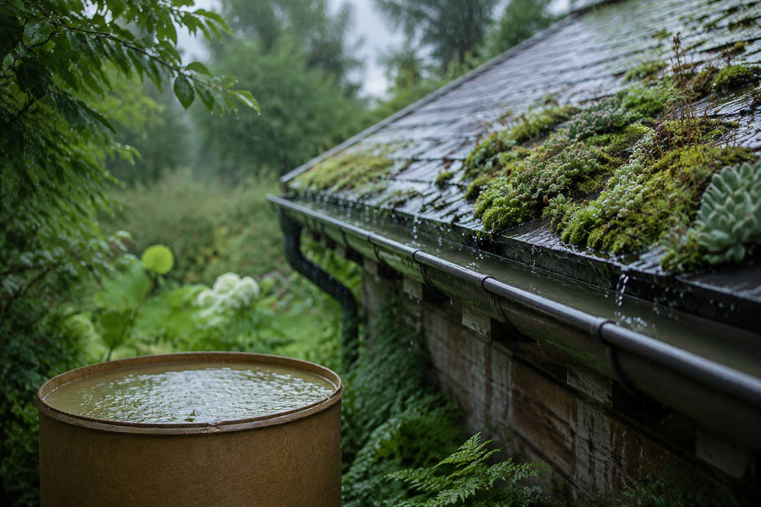 Rain falls
