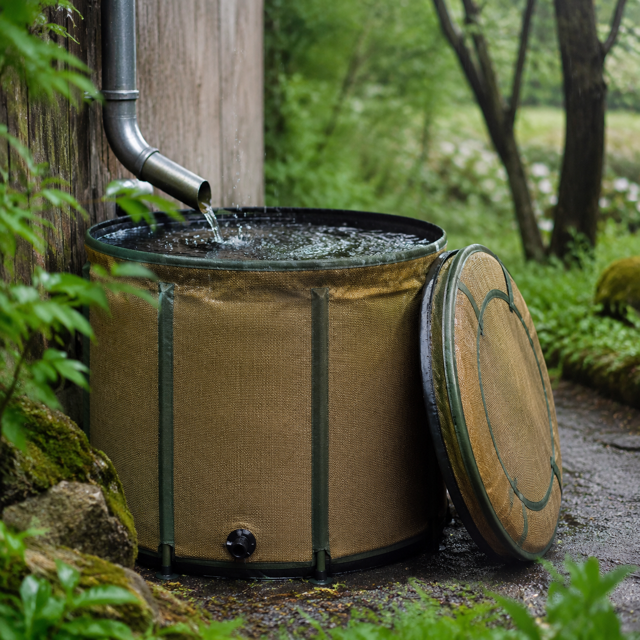 Collapsible Rain Barrel 50gal